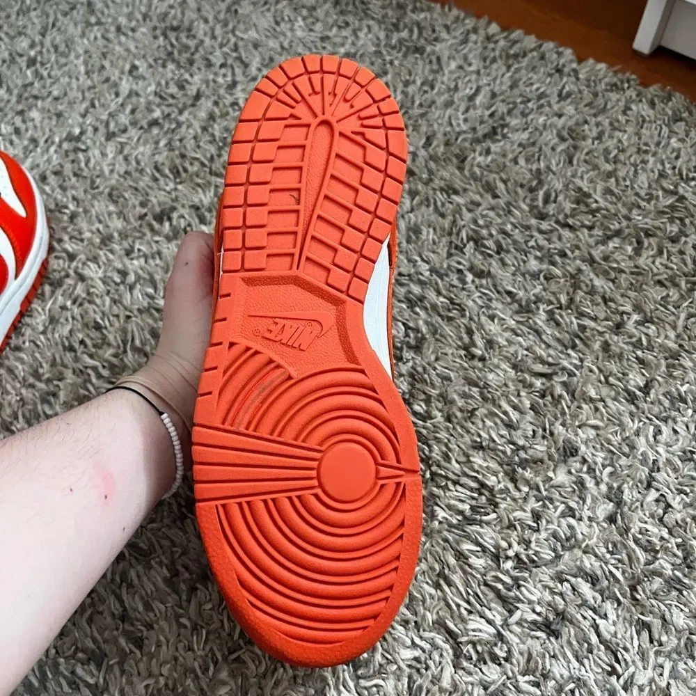 Nike dunks low Syracuse orange size 5.5y or 7w